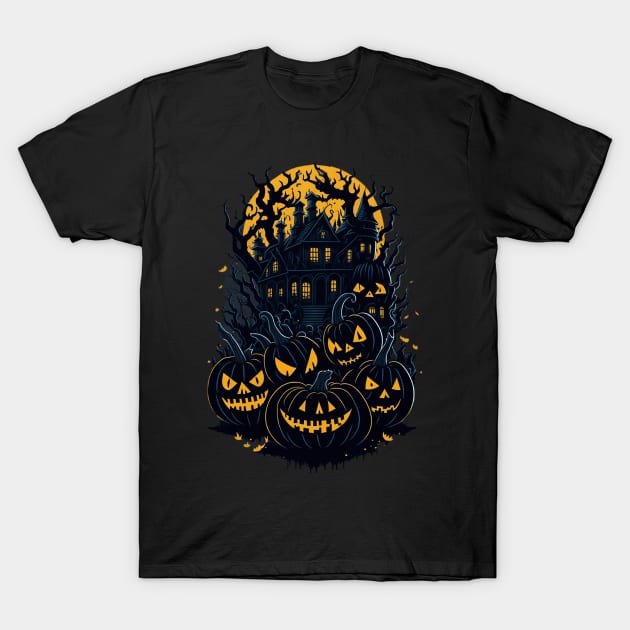 Scary Cute Halloween Pumpkin T-Shirt by Chavjo Mir11